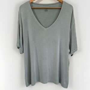 American Eagle Soft & Sexy Tee Women’s XL Pale Green V Neck T Shirt